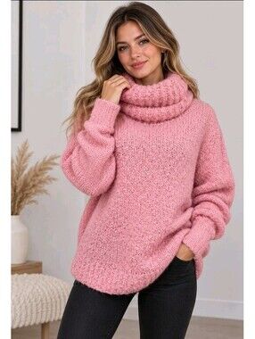 Karakorum Women's Size M/L Sweater Orchid Turtleneck NWT#CC